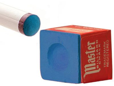 Бильярдный мел Мастер, 1 шт (синий)